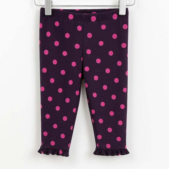 CARTER'S Purple Pink Cotton Polka Dot Toddler Leggings - Picture 1 of 8